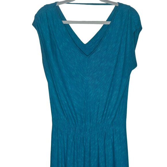 Mossimo Women's Teal High-Low Dress M Rayon/Polyester/Spandex Blend Chic & Comfy - Picture 4 of 9